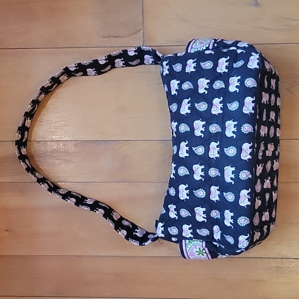 Vera Bradley bag with pink elephant print